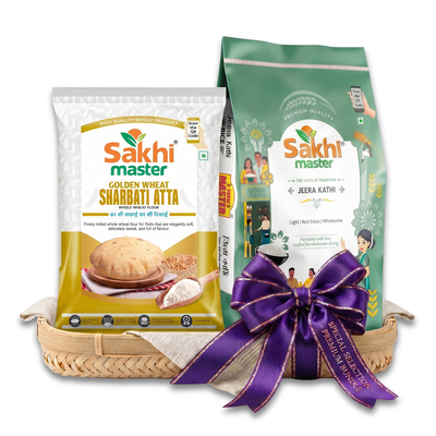 Super Saver Combo | Golden Wheat Atta 5kg | Jeera Kathi 10kg