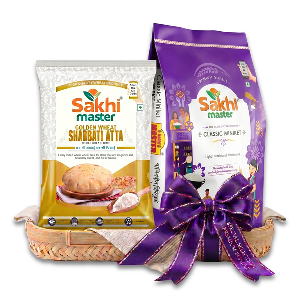 Super Saver Combo | Golden Wheat Atta 5kg | Classic Miniket 10kg