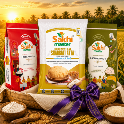 Super Saver Combo | Golden Wheat Atta 5kg | Prime Miniket 5kg | Gobind Bhog 5kg