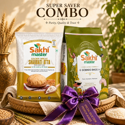 Super Saver Combo | Gobind Bhog 5kg | Golden Wheat Atta 10kg