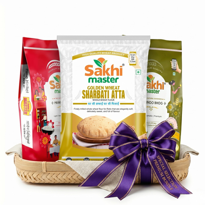 Super Saver Combo | Golden Wheat Atta 5kg | Prime Miniket 5kg | Gobind Bhog 5kg