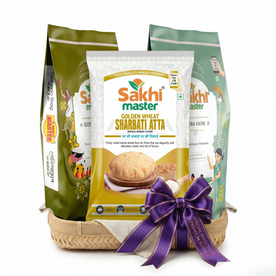 Super Saver Combo | Golden Wheat Atta 5kg | Jeera Kathi 5kg | Gobind Bhog 5kg