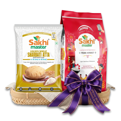 Super Saver Combo | Golden Wheat Atta 5kg | Prime Miniket 10kg